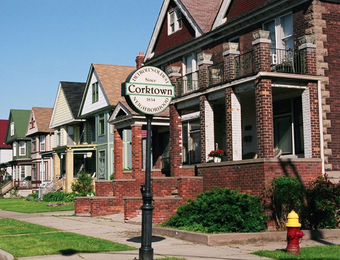 Michigan residential neighborhood