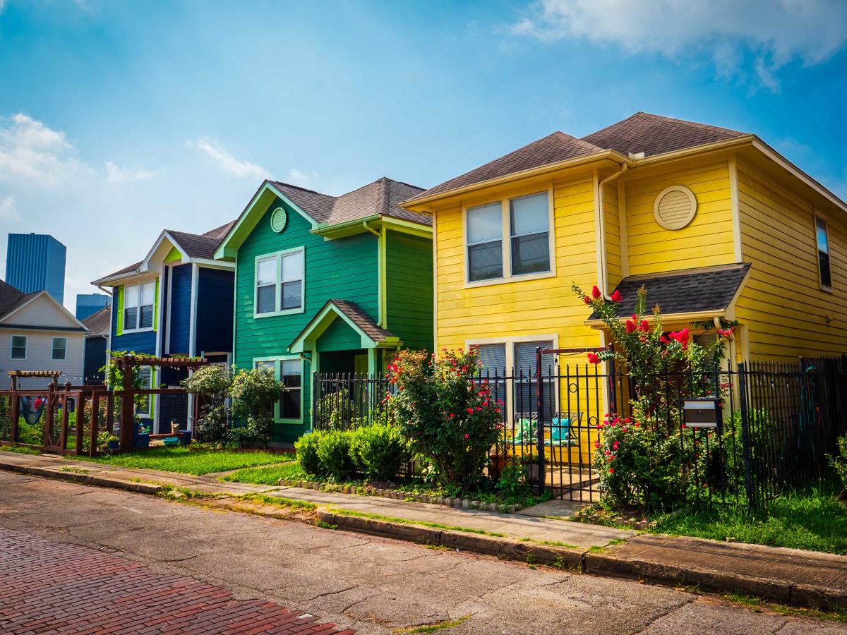 Houston Texas residential neighborhood